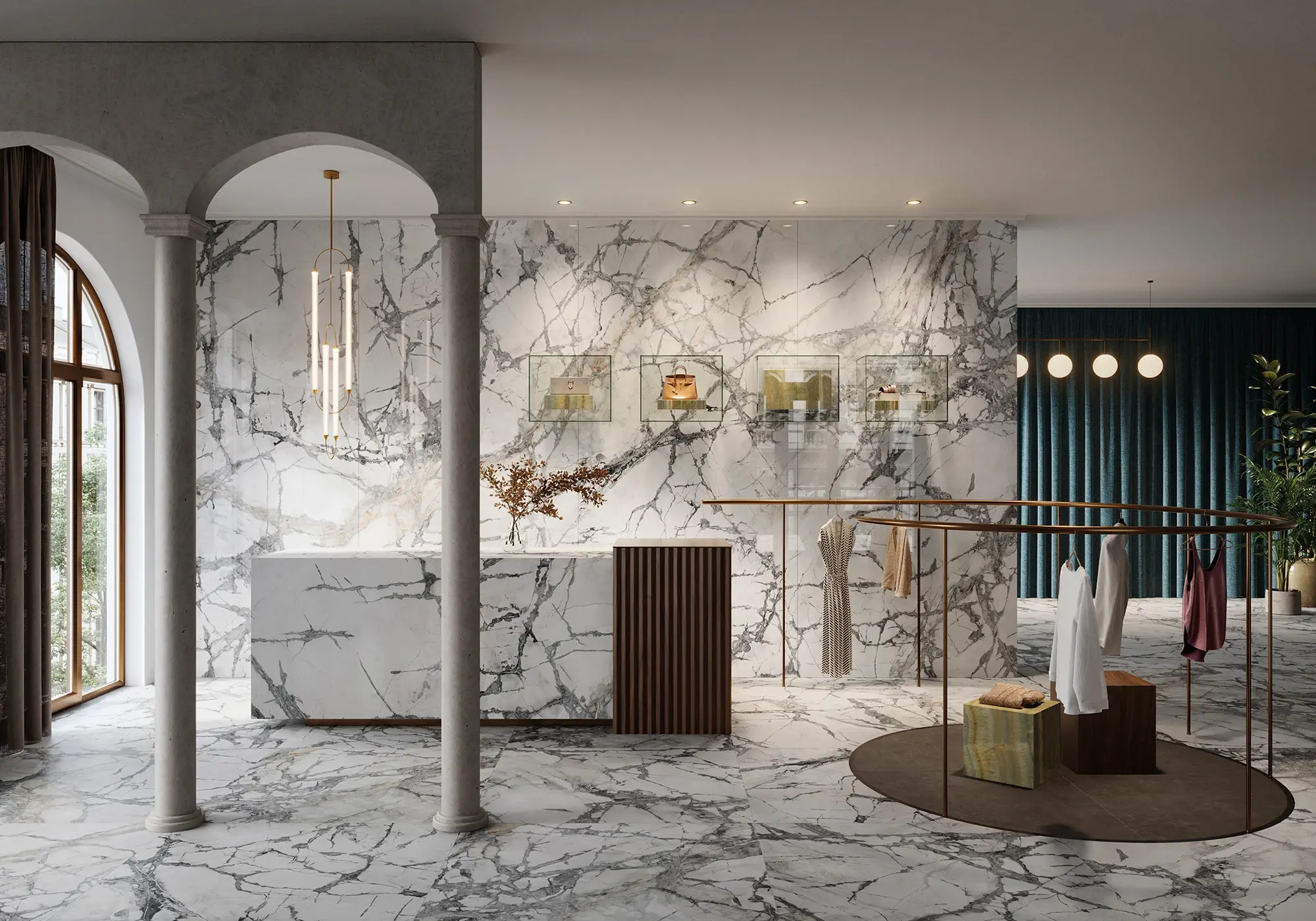 Arabescato Porcelain Worktops